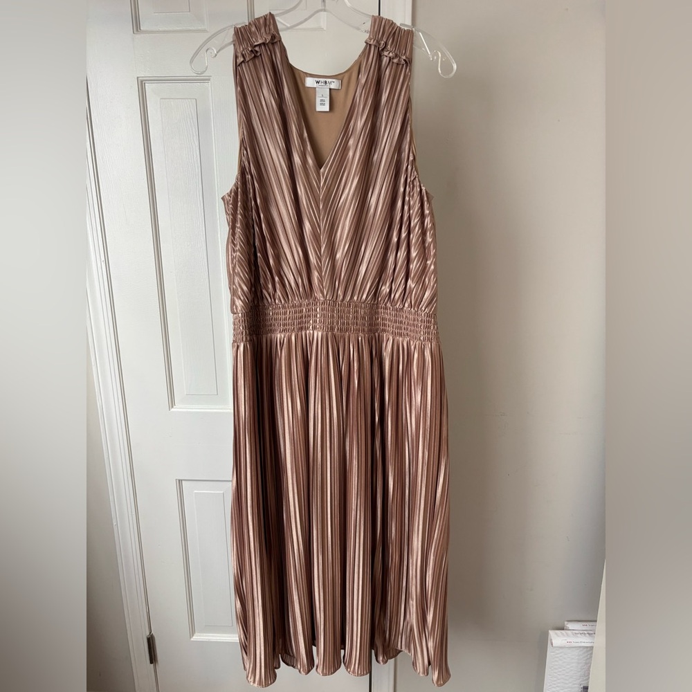 White House Black Market Shimmering Pink Dress